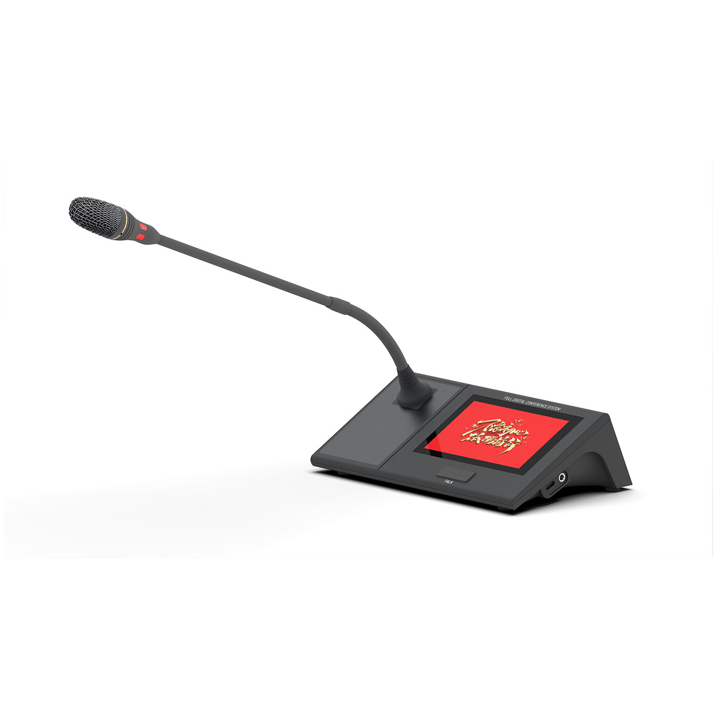 Full digital conference desktop microphone long pole
